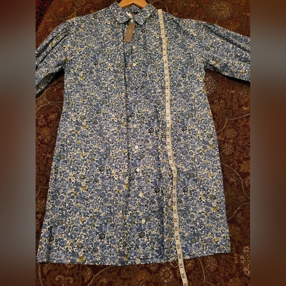 NWT J. Crew Puff Sleeve Shirt Dress - Picture 6 of 6
